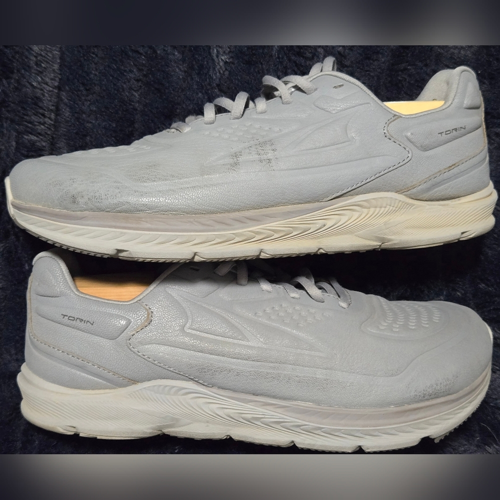 Altra Torin 5 Leather, Men's Size 10 Gray Gently Used - Picture 5 of 7